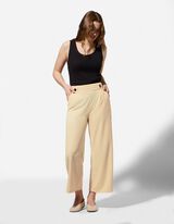 Hose - Elastischer Verschluss - hellgelb