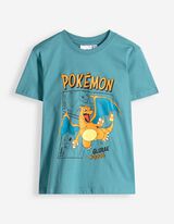 T-shirt - Pok&eacute;mon - Bleu fonc&eacute;