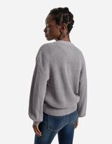 Kardiganas - Briaunuotas trikotažas - pilkas