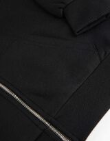 Cropped sweatjack - Relax Pasvorm - zwart