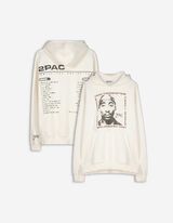 Dukserica sa kapuljačom - 2Pac - bela