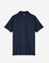 Poloshirt - Knoopsluiting - donkerblauw
