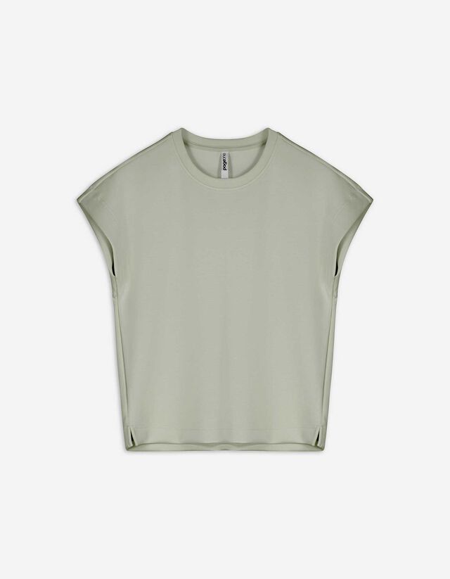 Tricou - Conținutul de modă - Verde deschis