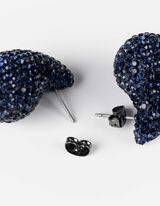 Ohrringe - Ziersteine - dunkelblau