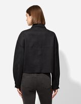 Jakna košulja - Imitacija antilopa - crna