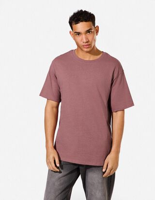 T-Shirt - Oversized Fit - Flieder