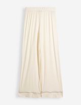 Pyjama Set aus Shirt und Hose - Viskose-Mix - Hellgelb