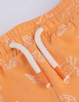 Shorts - Allover-Muster - orange