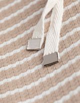 Sweatshirt - Streifen - beige