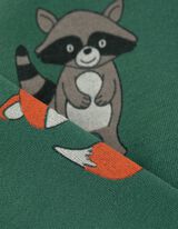 Felpa - Stampa allover - verde scuro