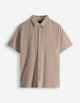 Hemd - Waffelstruktur - hellbraun