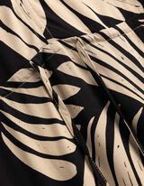 Kleid - Allover-Print - schwarz