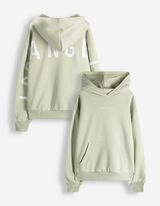 Hoodie - Print - hellgr&uuml;n