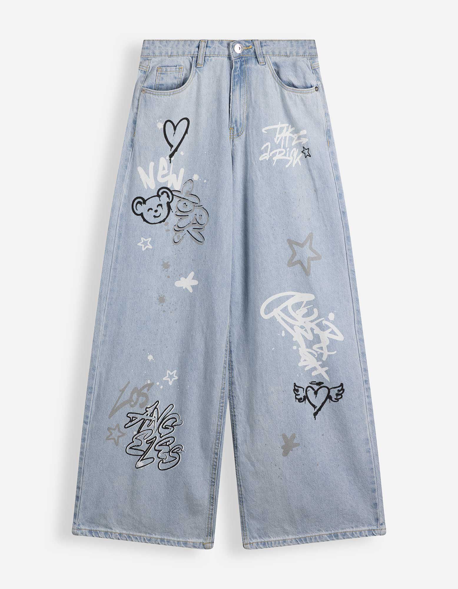 Jeans - Baggy Fit - Hellblau