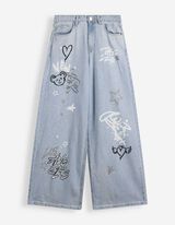Jeans - Baggy Fit - Hellblau