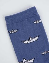 Sokken - Motief all-over - blauw