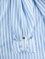 bluzka koszulowa - bawełna - niebieski