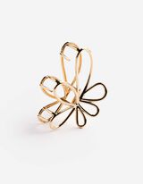 Hřeben na vlasy - Metalick&eacute; detaily - zlata