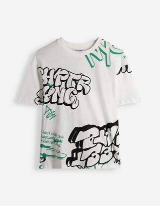 T-Shirt - Oversized Fit - wei&szlig;