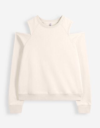 Sweatshirt - Cut-Outs - Hellgelb