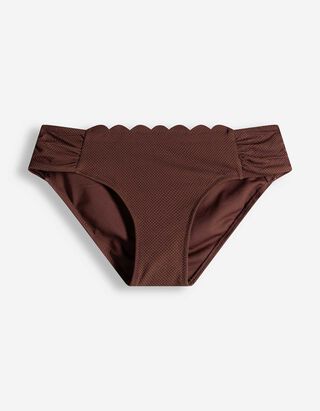 Bikinibroekje - Gestructureerd materiaal - bruin