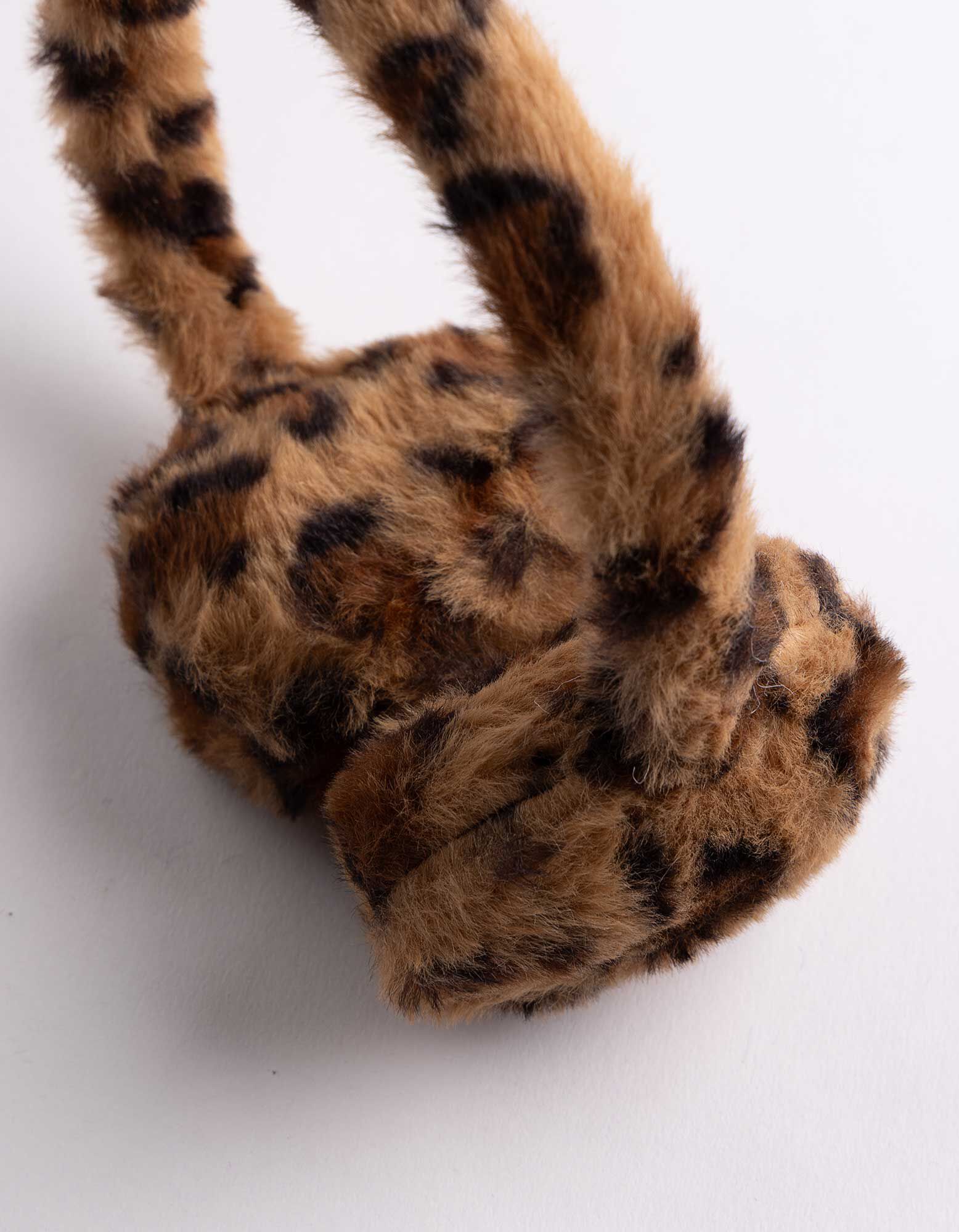 Ohrenklappen - Leopardenmuster - Braun