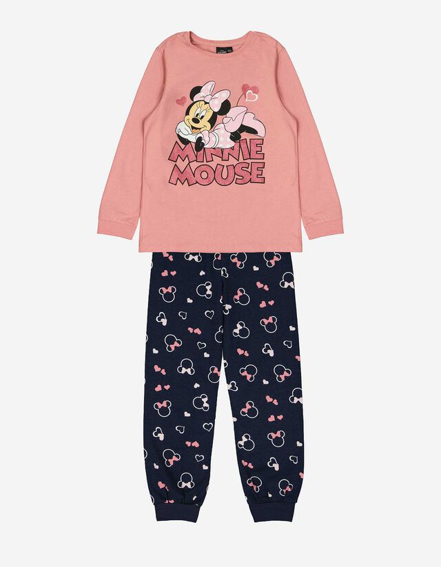 Komplet pidžame od sportske majice i hlača - Minnie Mouse - tamno plava