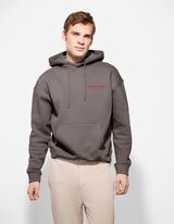 Sweatshirt - R&uuml;ckenprint - dunkelgrau