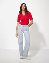 Polo mar&scaron;kinėliai - Medvilnės mi&scaron;inys - raudonas