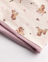Loop-Schal - Allover-Print - Rosa