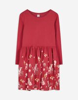 Kleid - Jersey - rot