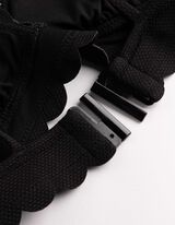 Bikinitop - Strukturiertes Material - schwarz