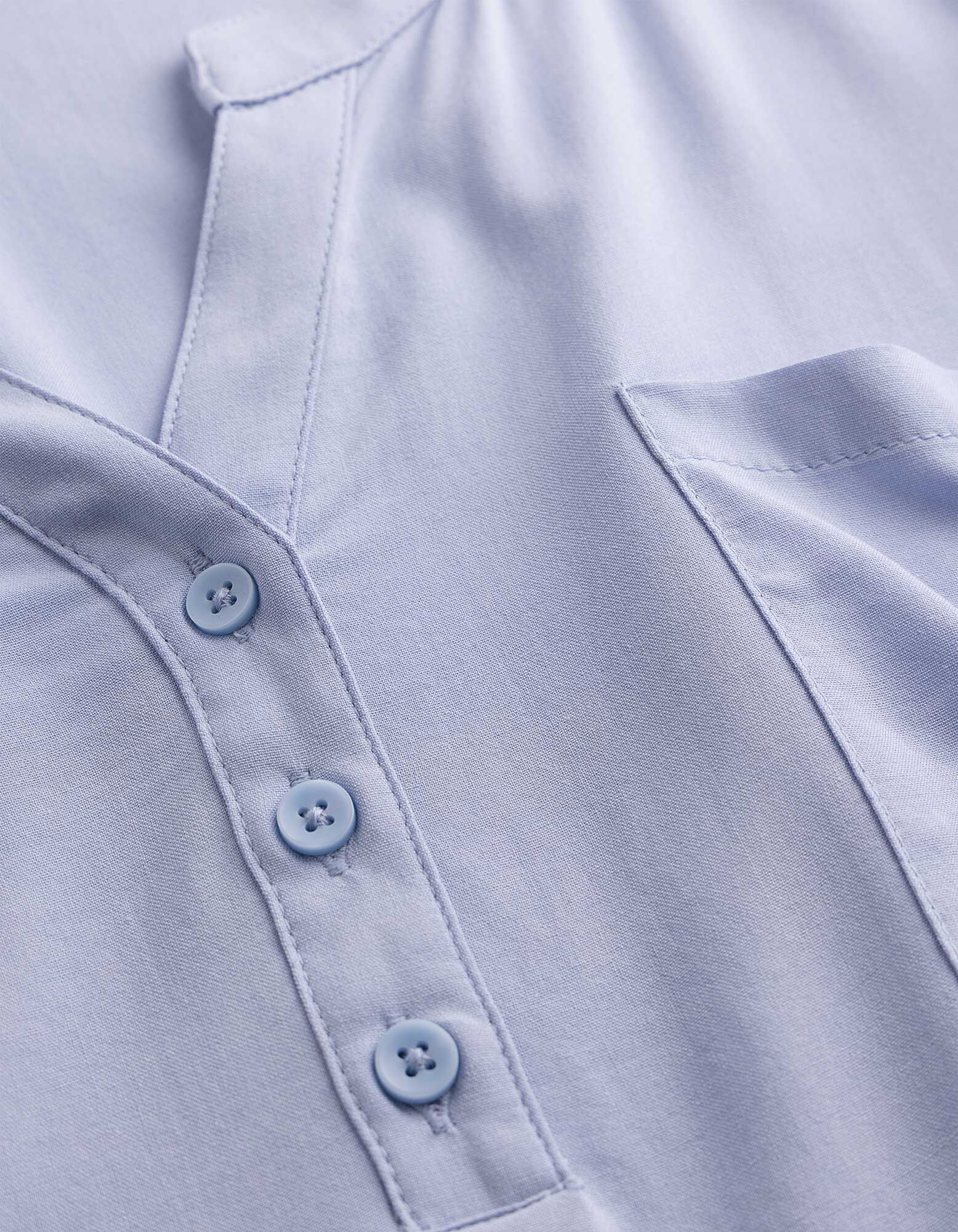 Bluse - Viskose - hellblau