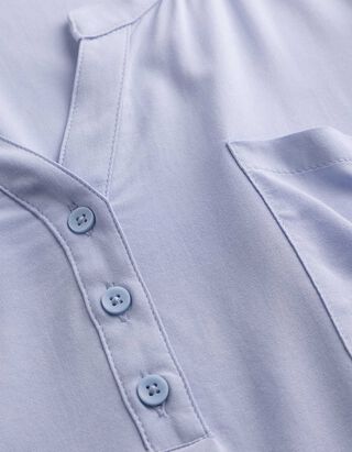 Bluse - Viskose - hellblau