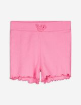 Shorts - Rippenstruktur - pink