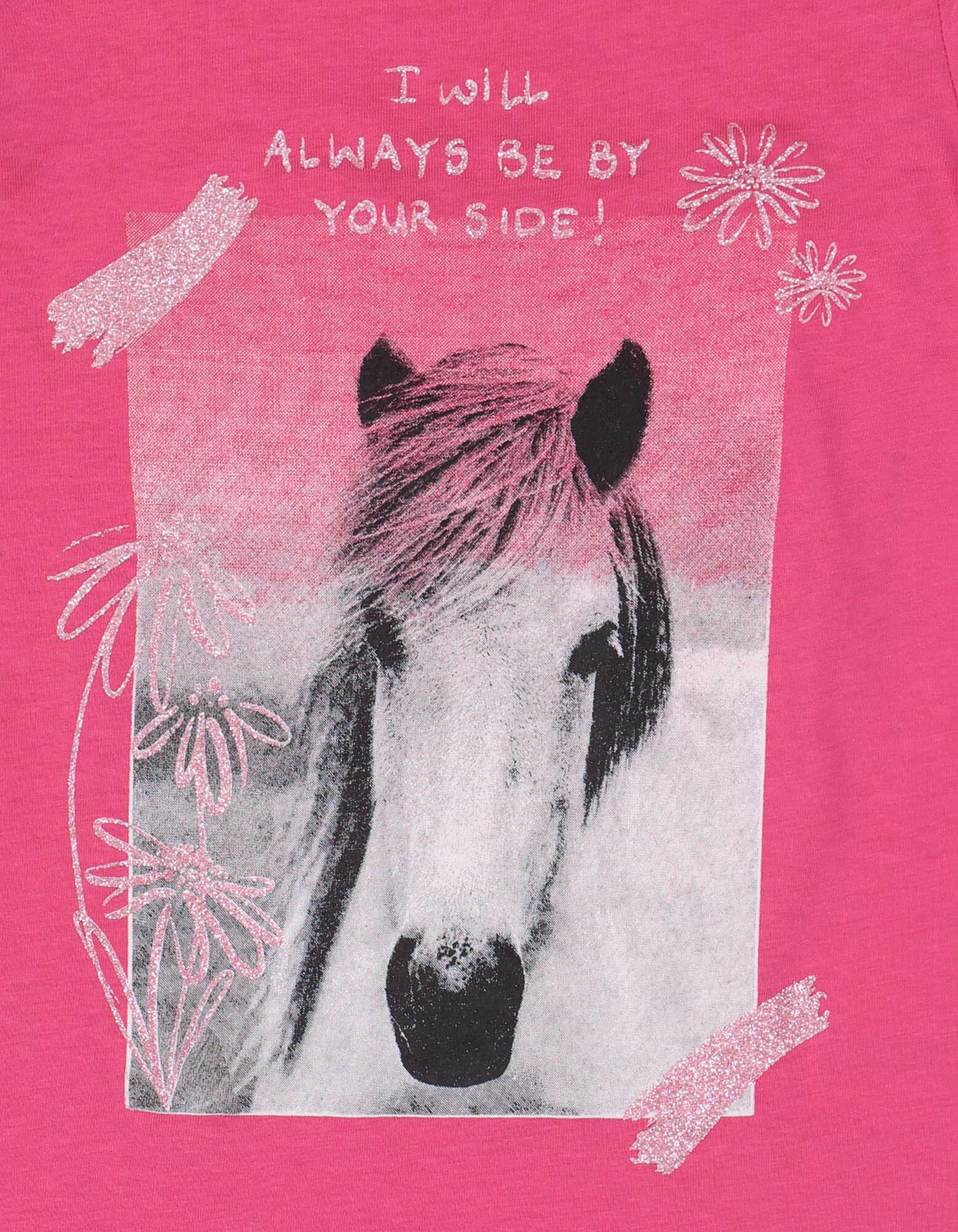 T-shirt - Glitterprint - pink