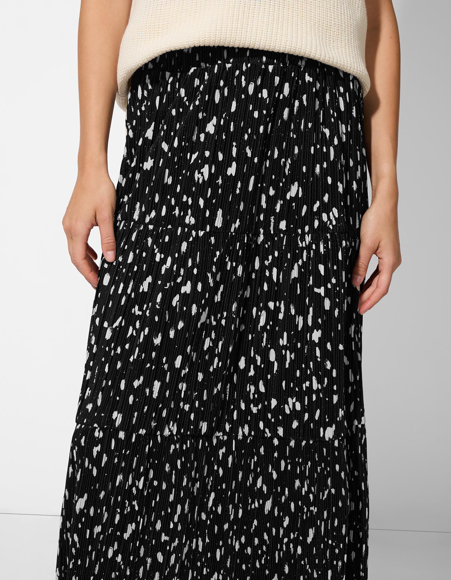 Fustă - Plissee - Negru - Takko Fashion