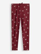 Legging - Geribd - Donkerrood