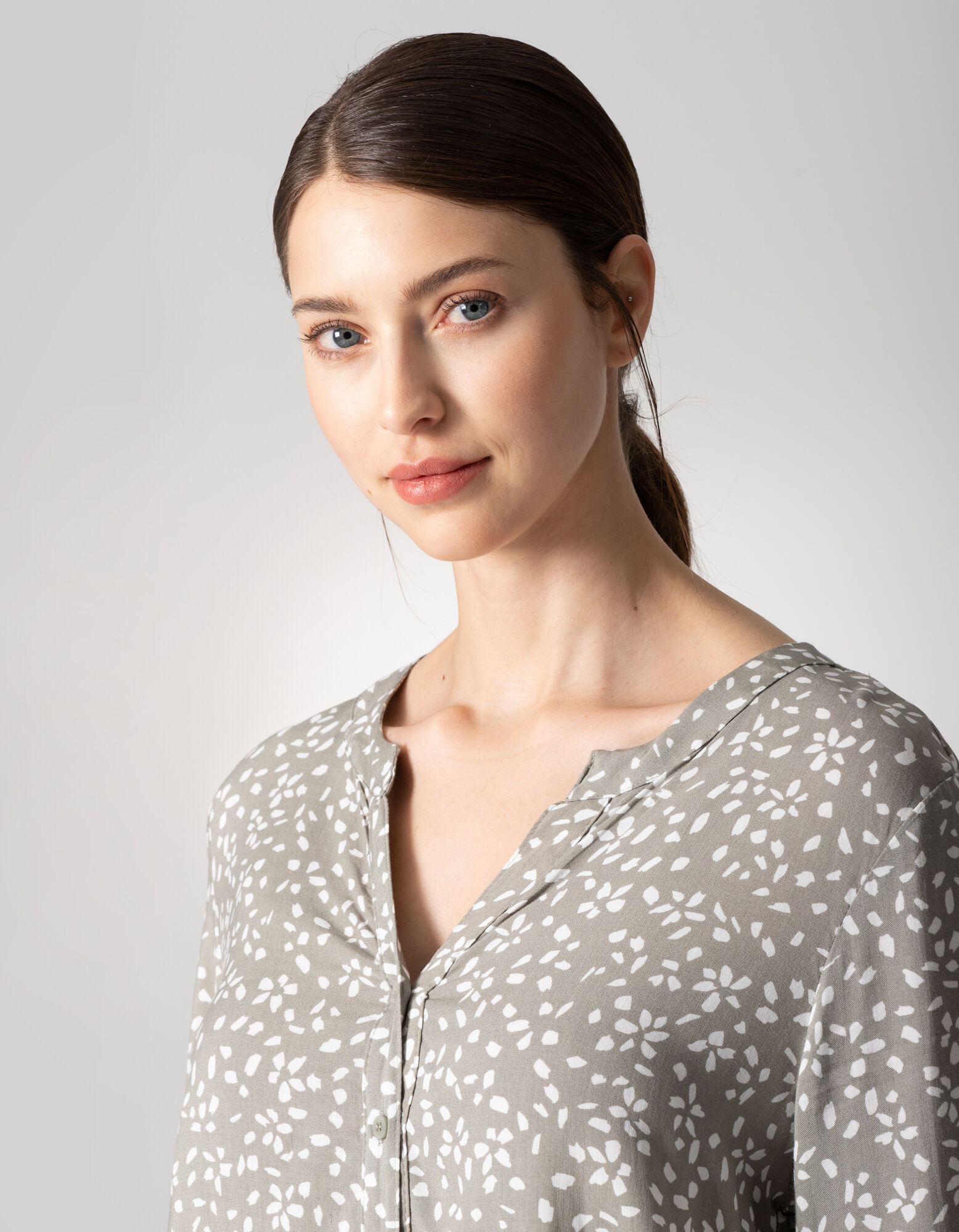 Blouse - Viscose - Vert fonc&eacute;