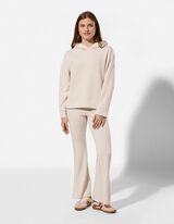 Sweatshirt - Scuba - beige