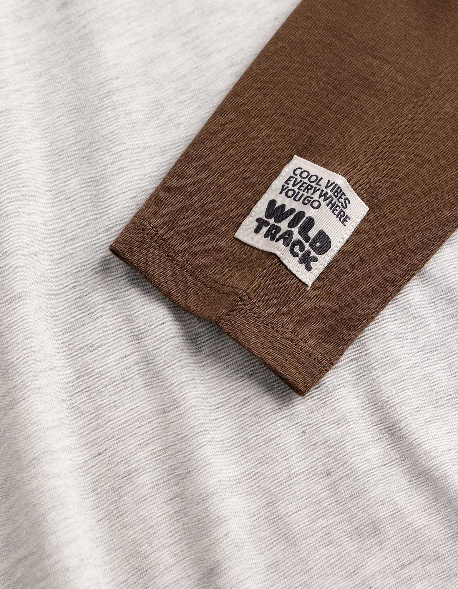 Langarmshirt - Basic - Dunkelbraun