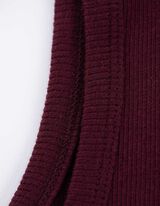 Top - Žebrová struktura - tm. lila