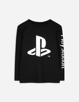 Majica dolg rokav - PlayStation - crna