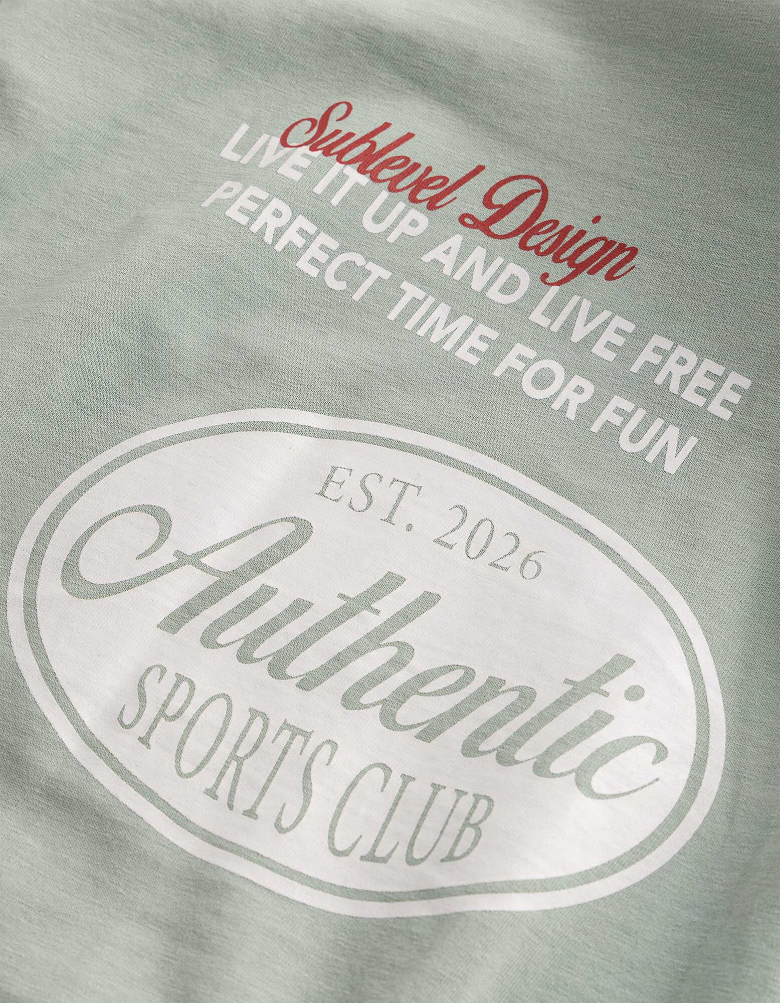T-Shirt - Allover-Print - hellgr&uuml;n