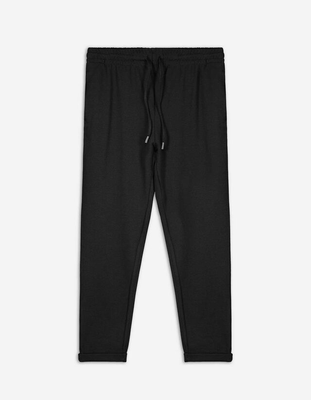 Jogpants - Fixierter Beinumschlag - schwarz