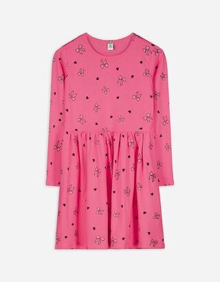 Kleid - Allover-Print - pink Kleid - Allover-Print - pink