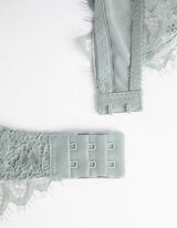 Podprsenka pod tričko - Čipková podsádka - zelena