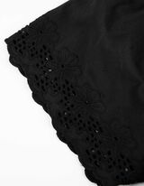 Maglia blusata - Scollo alla carmen - nero