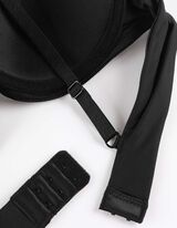 biustonosz pod T-shirt - mikrofibra - czarny