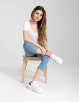 Kapri hlače - Vsebnost streča - svetlo modra